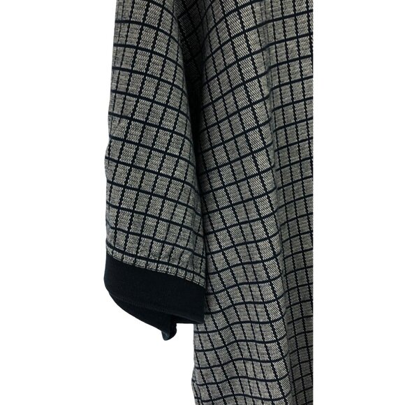 Crossings Mens Size XL Black & Brown Plaid Short Sleeve Polo Shirt - Picture 4 of 11